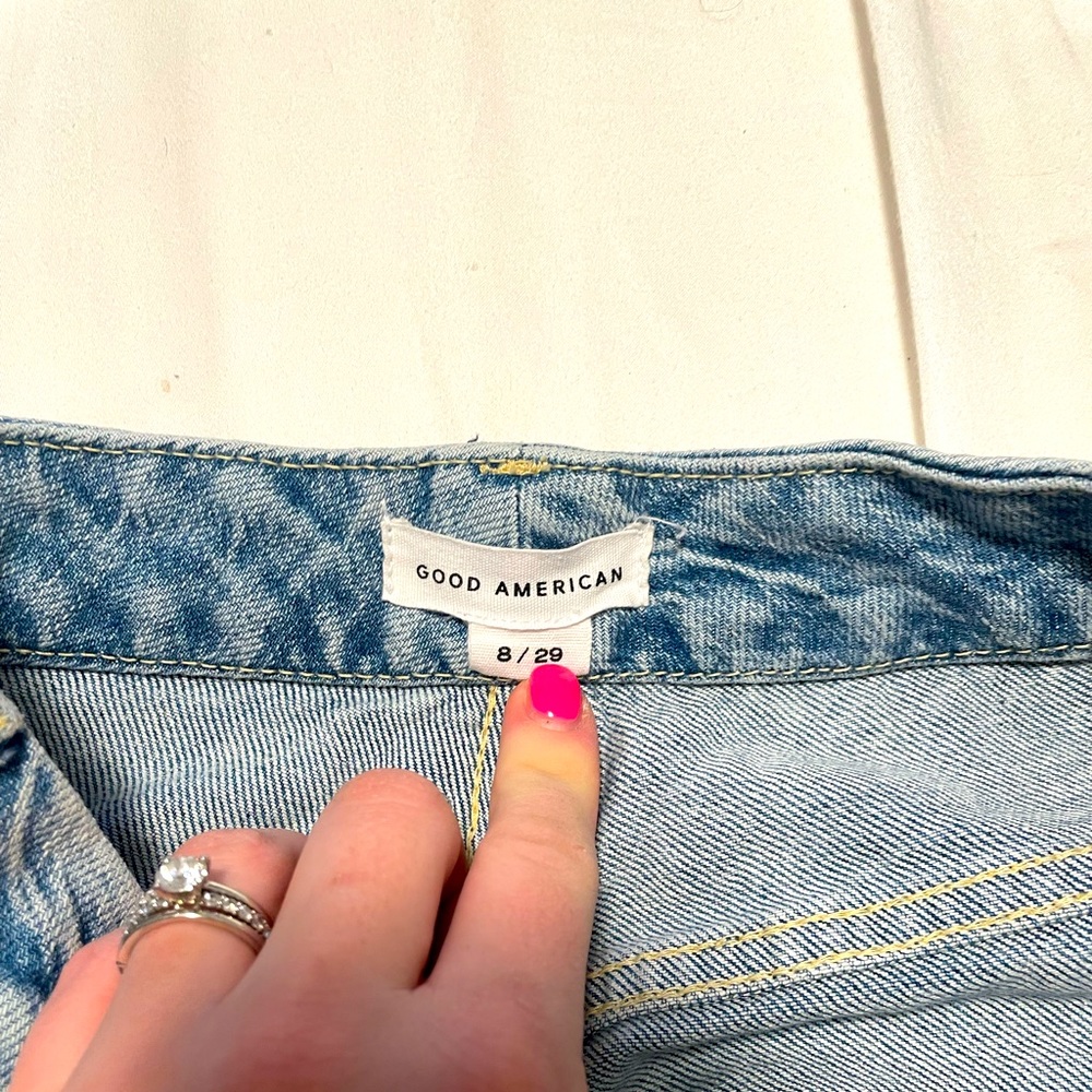Good American GOOD CURVE SKINNY CROP | BLUE697 - BLUE697 / 8 × 1